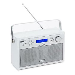 Auna Akkord, bílé, digitální rádio, přenosné, DAB + / PPL-FM, rádio, budík, LED