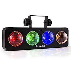 Beamz DJ Bank BX, 20 W, LED světelný efekt se 4 RGBA LED, dálkovým ovládáním, černý