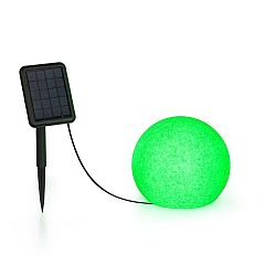 Blumfeldt Shinestone Solar 30, kulová lampa, solární panel, Ø 20 cm, RGB-LED, IP68, akumulátor