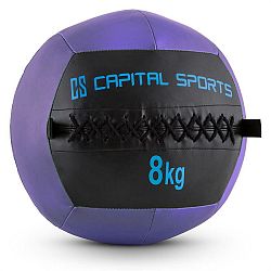Capital Sports Wallba 8, fialový Wall Ball (medicinbal) z umělé kůže 8kg
