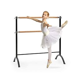 KLARFIT Barre Anna, dvojitá baletní tyč, volně stojící, 110x113, 2x38cm