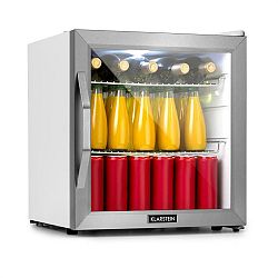 Klarstein Beersafe L Cystal Wite, chladnička A+, LED, 2 kovové rošty, skleněné dveře, bílá