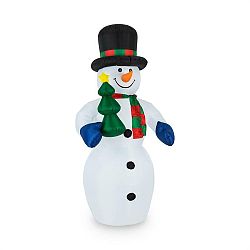 OneConcept Mr. Frost, 240 cm, nafukovací sněhulák, vánoční dekorace, LED