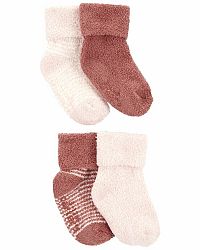 CARTER'S Ponožky Stripes Pink holka LBB 4ks NB