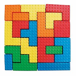 EDUSHAPE Kostky senzorické pěnové Puzzle Blocks 24m+