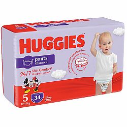 HUGGIES® Pants Kalhotky plenkové jednorázové 5 (12-17 kg) 34 ks