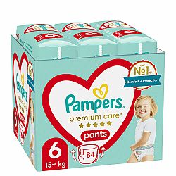 PAMPERS Premium Care plenkové kalhotky 6 (84 ks), 15 kg+